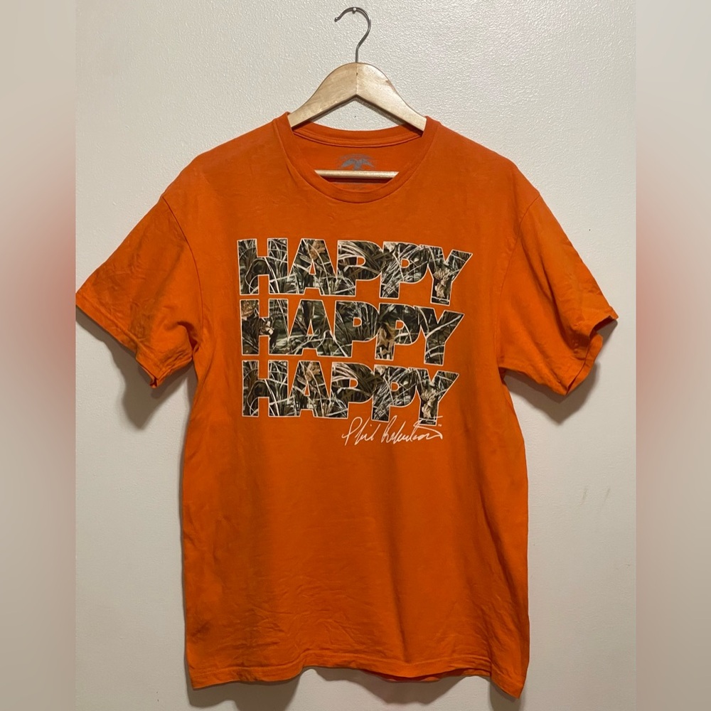 Phil Robertson Orange Happy Graphic Tee - Picture 1 of 4